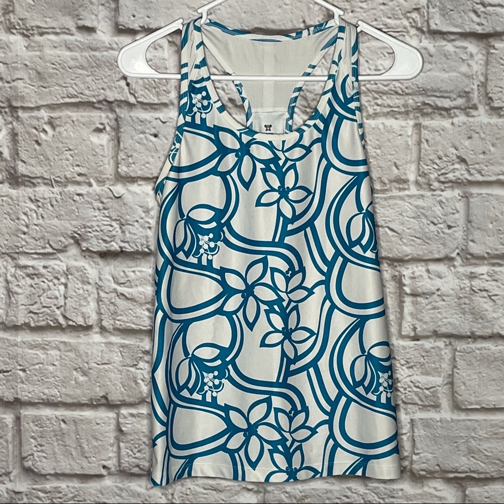 Old Navy Athletic Sports Tank Blue White Size Medium